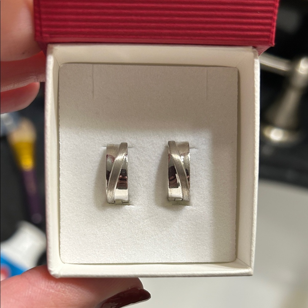 Elegant Silver Hoop Earrings